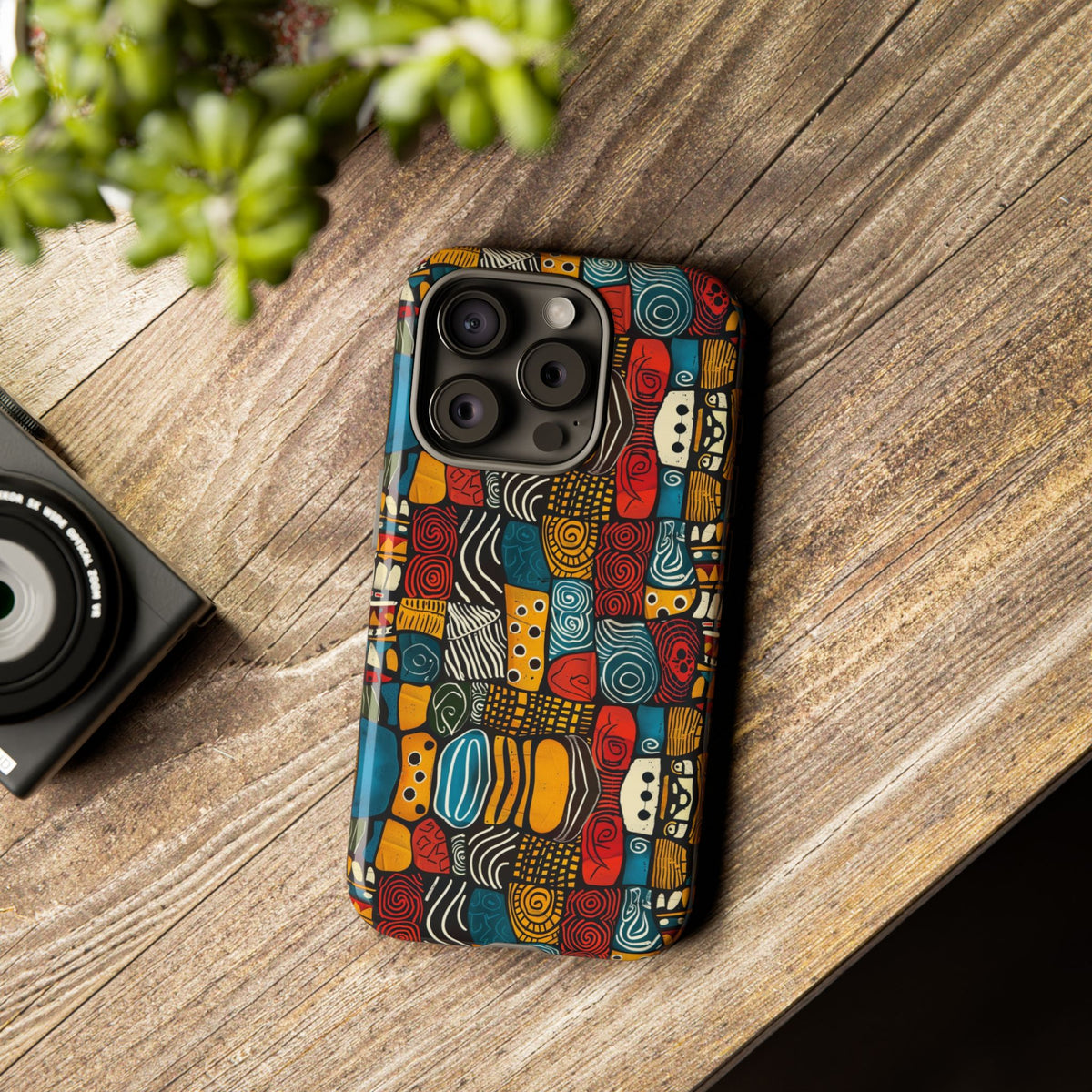 Stylish African Pattern Phone Case – Unique and Vibrant Protection 159