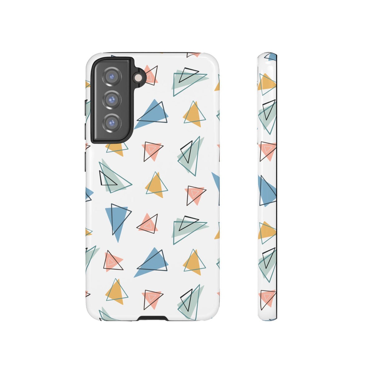 Triangle Pattern Phone Case – Modern & Durable Geometric Design