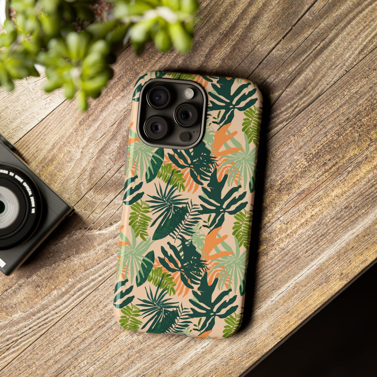 Jungle Pattern Phone Case – Exotic & Lush Design for Your Phone 353