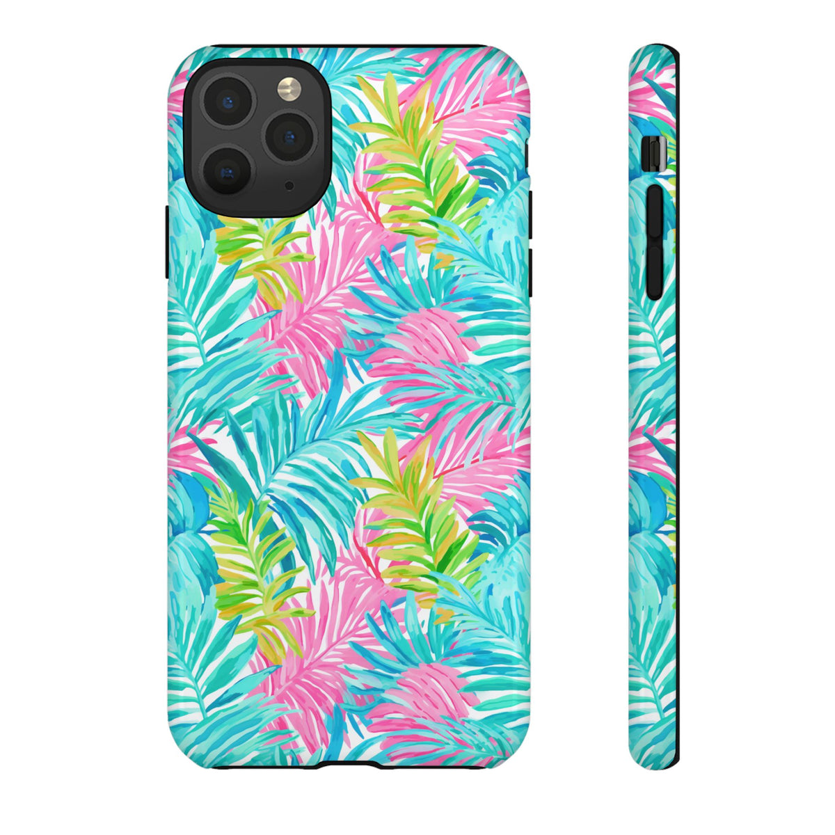 Vibrant Summer Leaves Phone Case – Colorful & Durable Summer Design