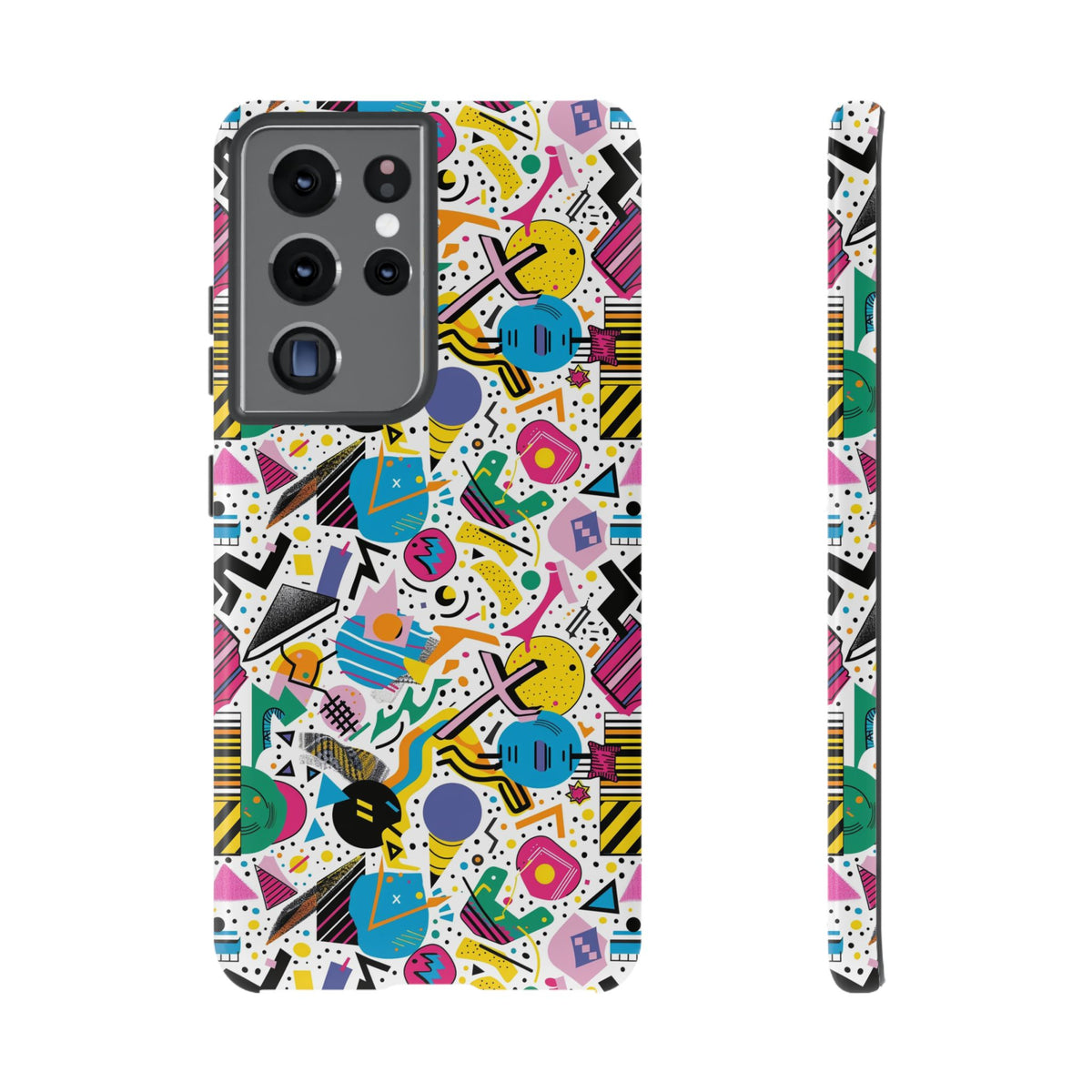 90s Themed Seamless Pattern Phone Case – Embrace Retro Style and Protection 225