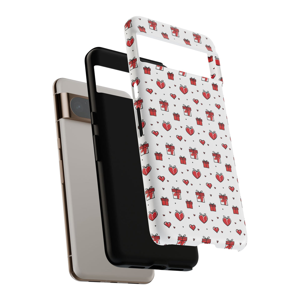 Heart Pattern Phone Case – Stylish & Loving Design for Your Device 234