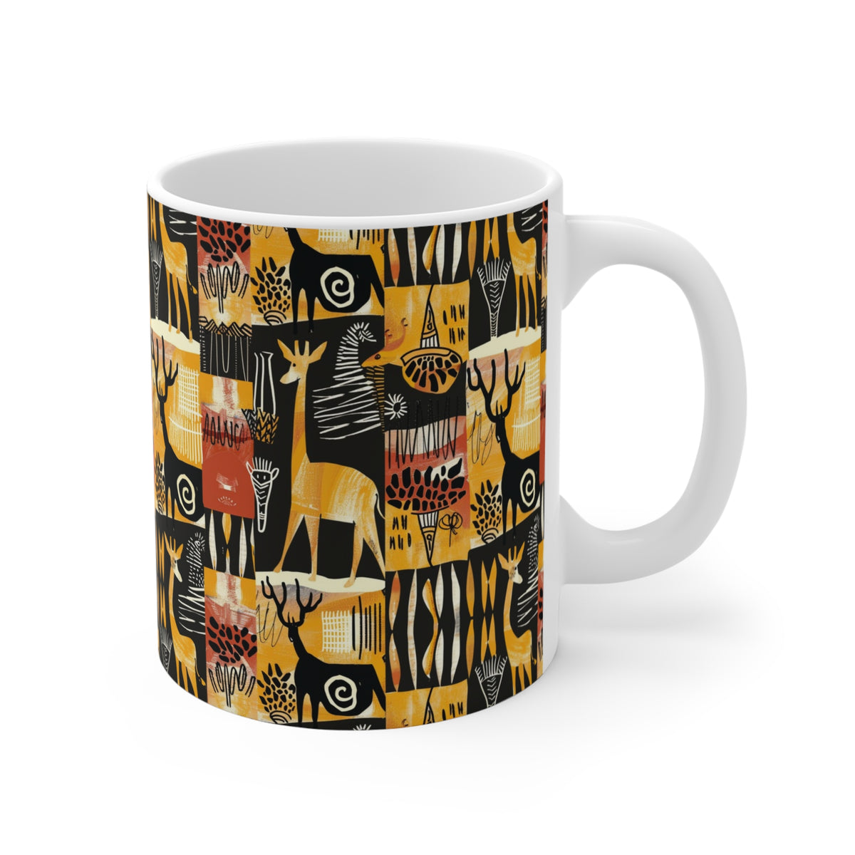 All-Over African Pattern Coffee Mug 482