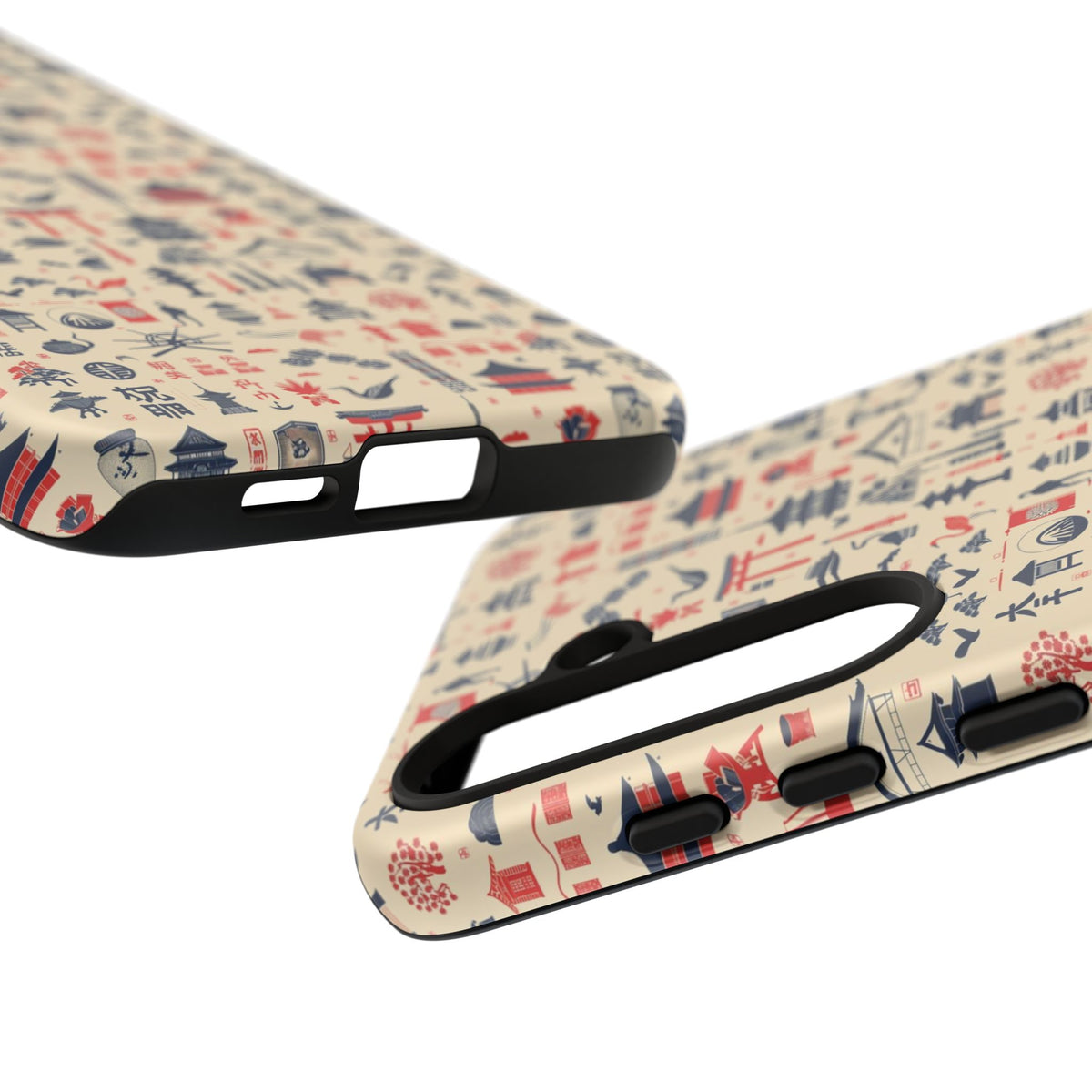 Japanese Pattern Phone Case – Elegant & Timeless Design for Your Phone 086