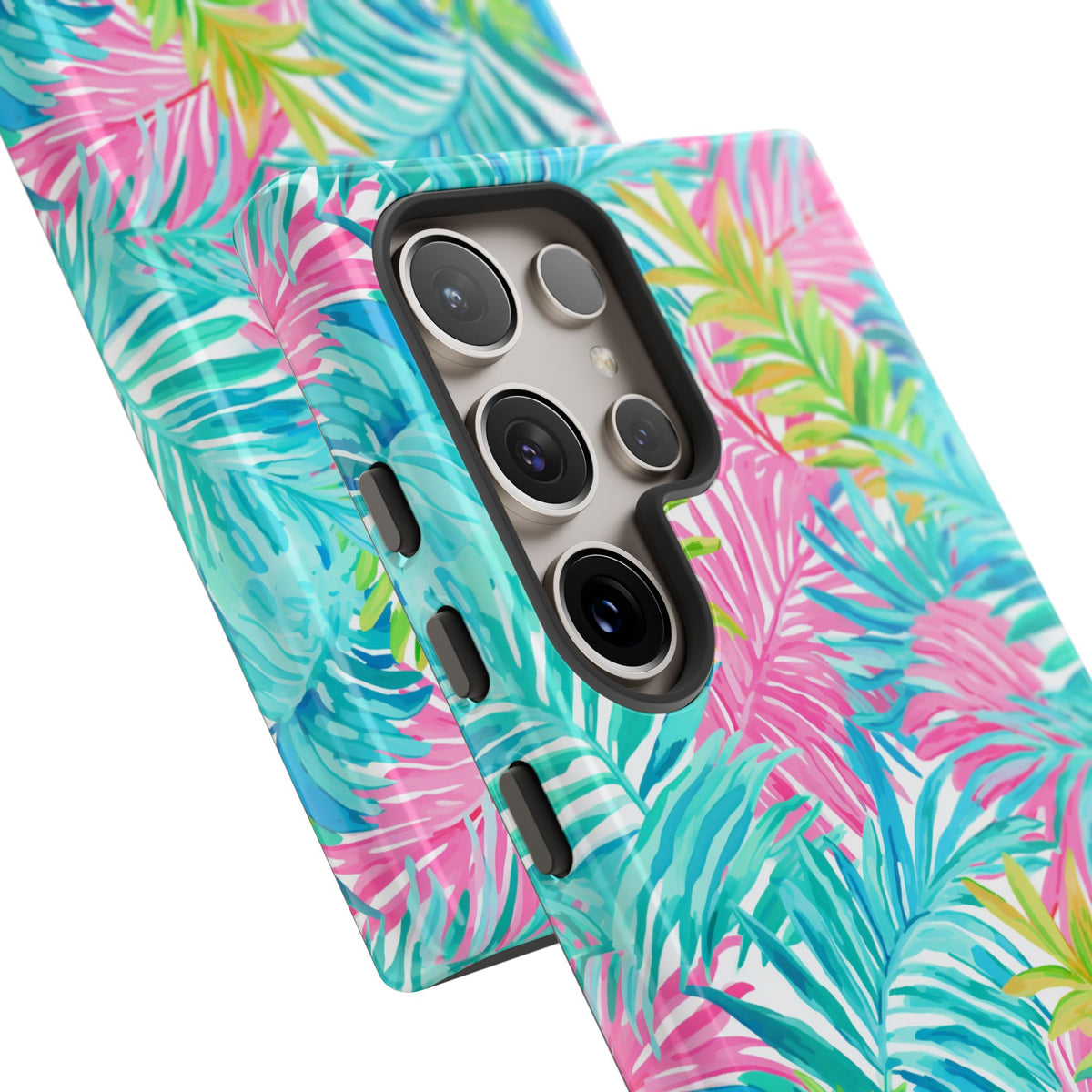 Vibrant Summer Leaves Phone Case – Colorful & Durable Summer Design