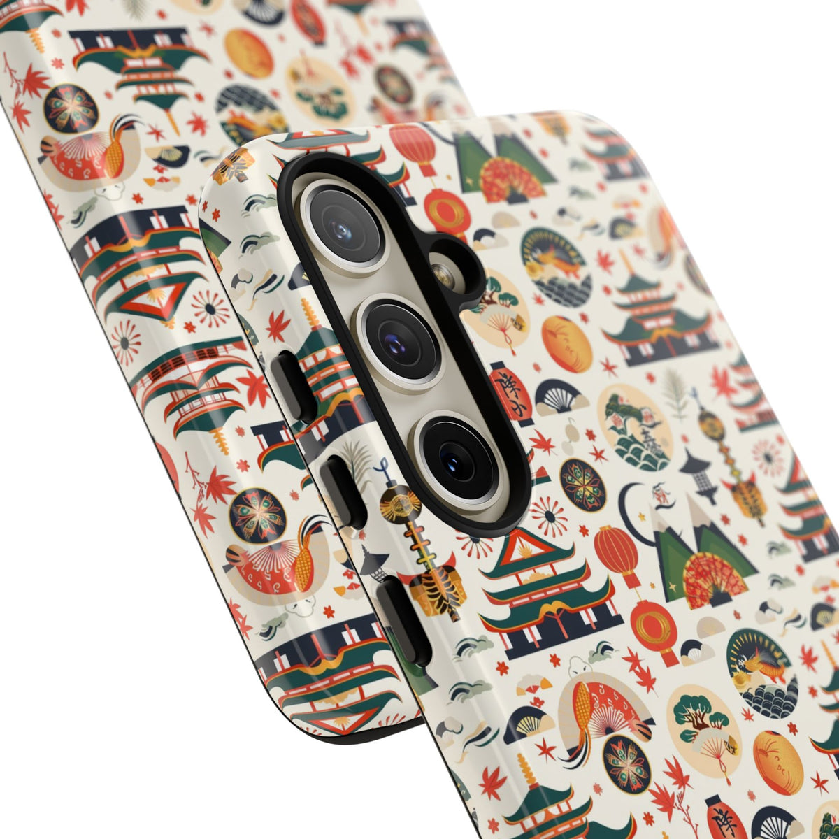 Japanese Pattern Phone Case – Elegant & Timeless Design for Your Phone 068