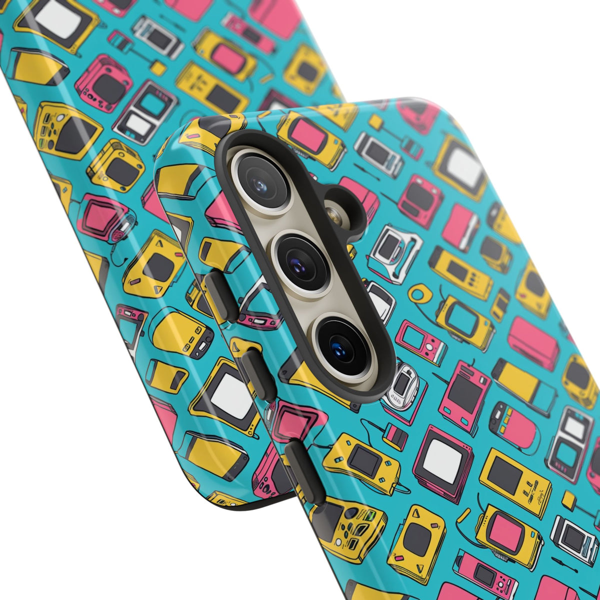 90s Themed Seamless Pattern Phone Case – Embrace Retro Style and Protection 237