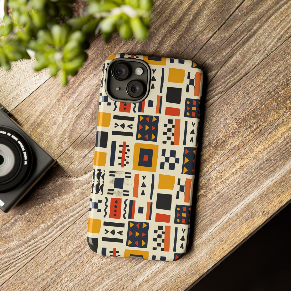 Stylish African Pattern Phone Case – Unique and Vibrant Protection 104