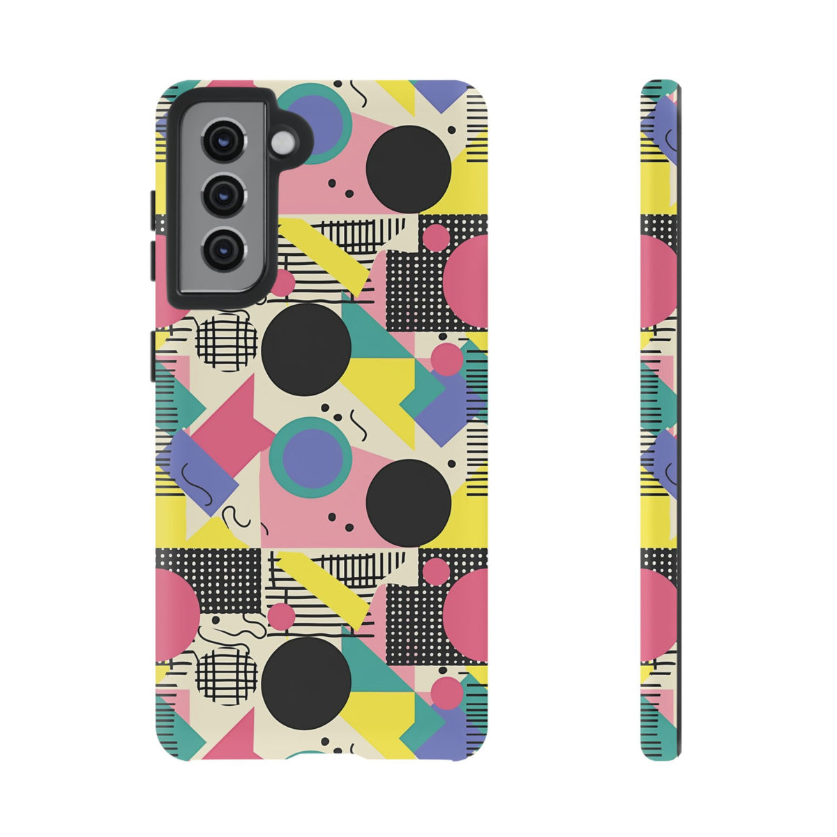 90s Themed Seamless Pattern Phone Case – Embrace Retro Style and Protection 228