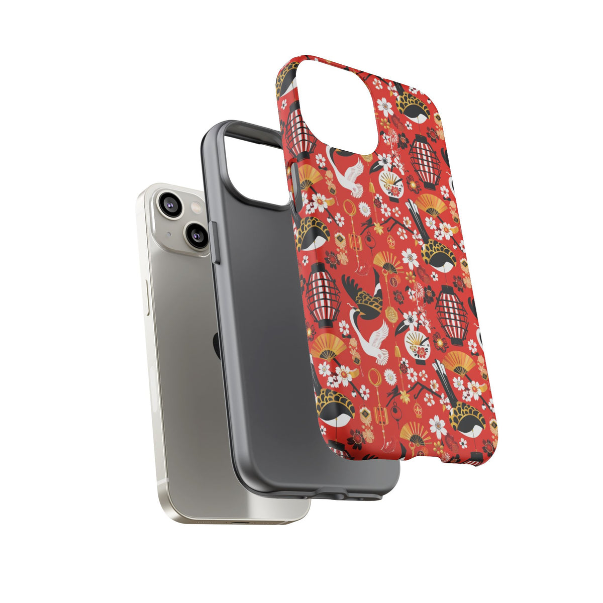 Japanese Pattern Phone Case – Elegant & Timeless Design for Your Phone 056