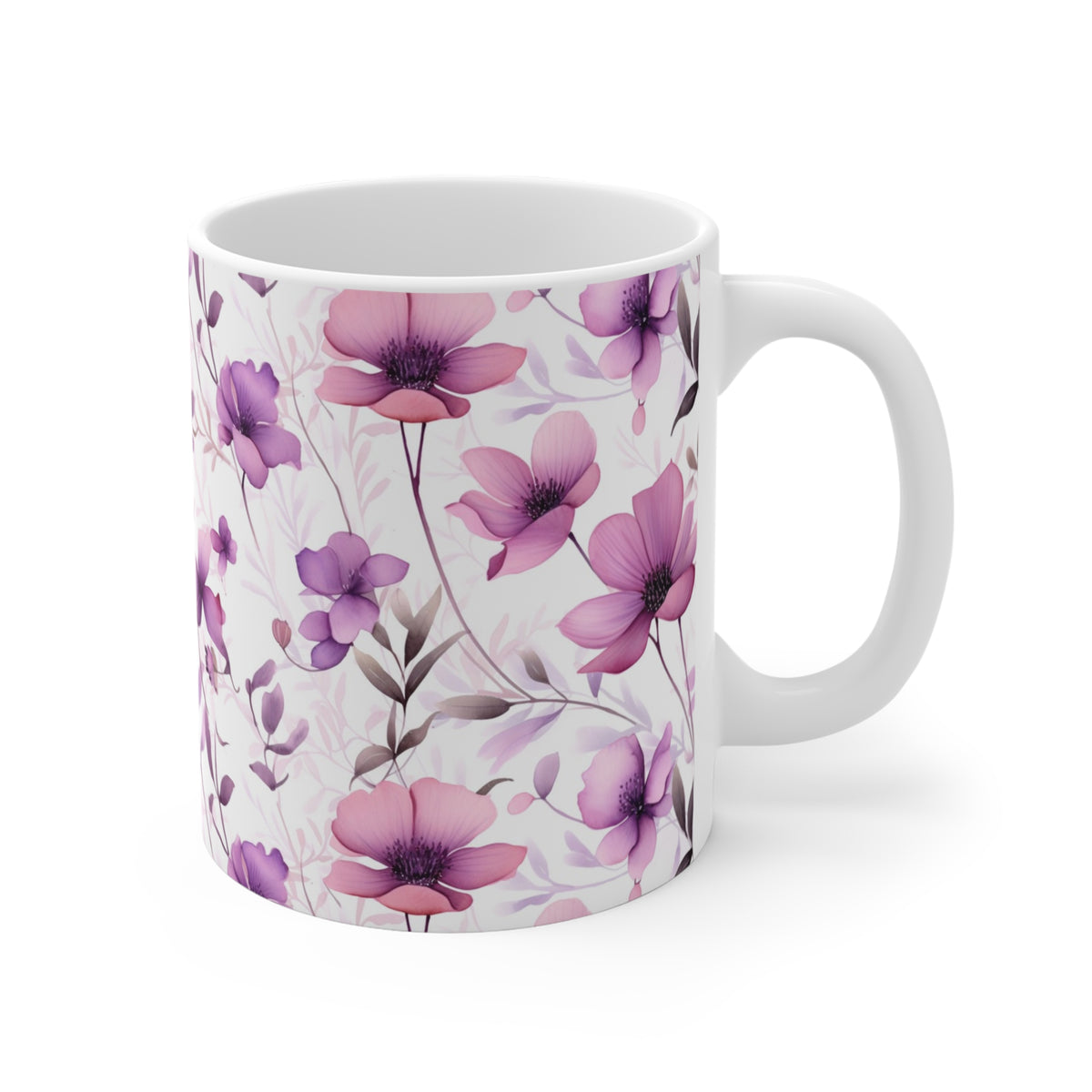 Various Watercolor Design All Over Coffee Mug – Unique Artistic Ceramic Coffee Cup 701