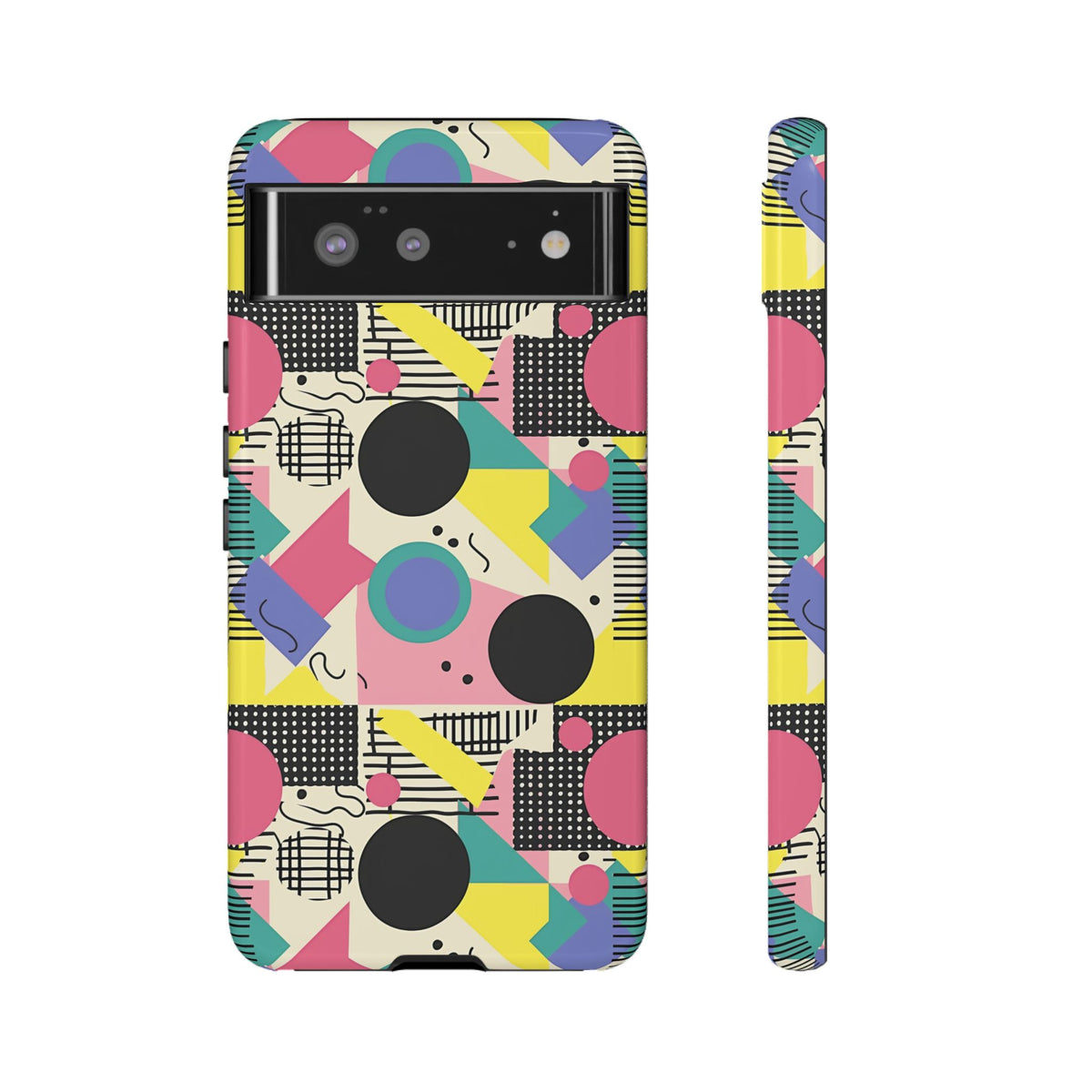 90s Themed Seamless Pattern Phone Case – Embrace Retro Style and Protection 228