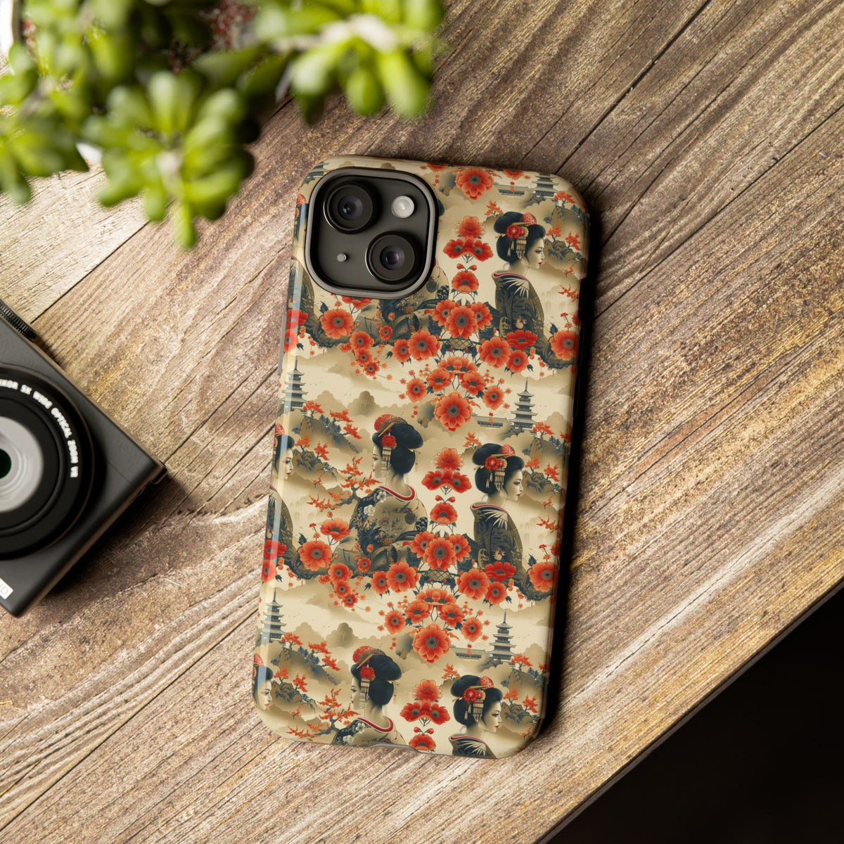 Japanese Pattern Phone Case – Elegant & Timeless Design for Your Phone 066