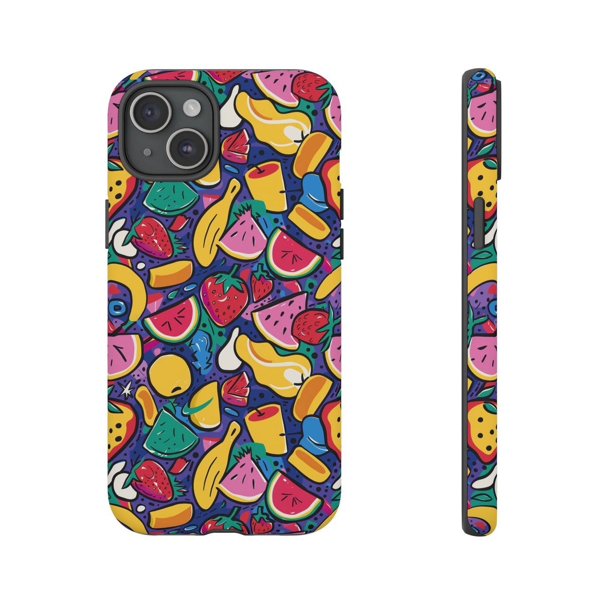 90s Themed Seamless Pattern Phone Case – Embrace Retro Style and Protection 316