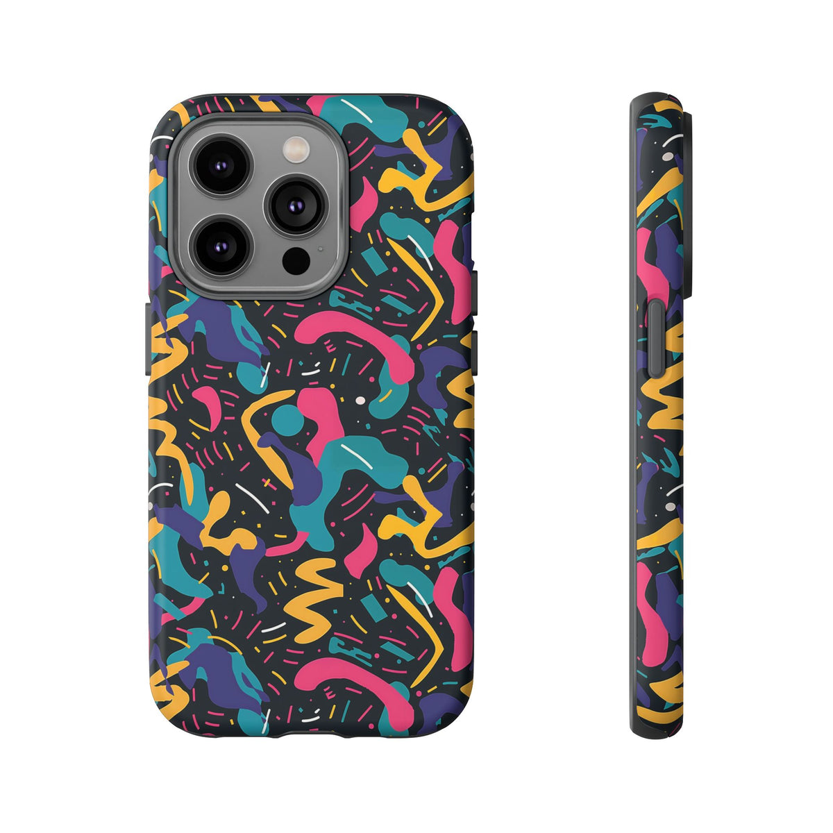 90s Themed Seamless Pattern Phone Case – Embrace Retro Style and Protection 235