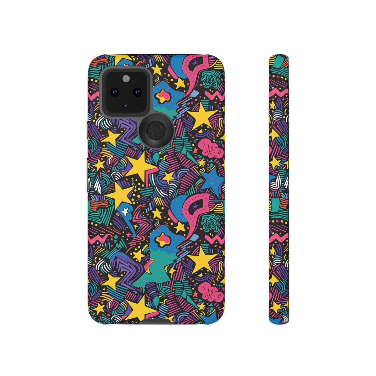 90s Themed Seamless Pattern Phone Case – Embrace Retro Style and Protection 227