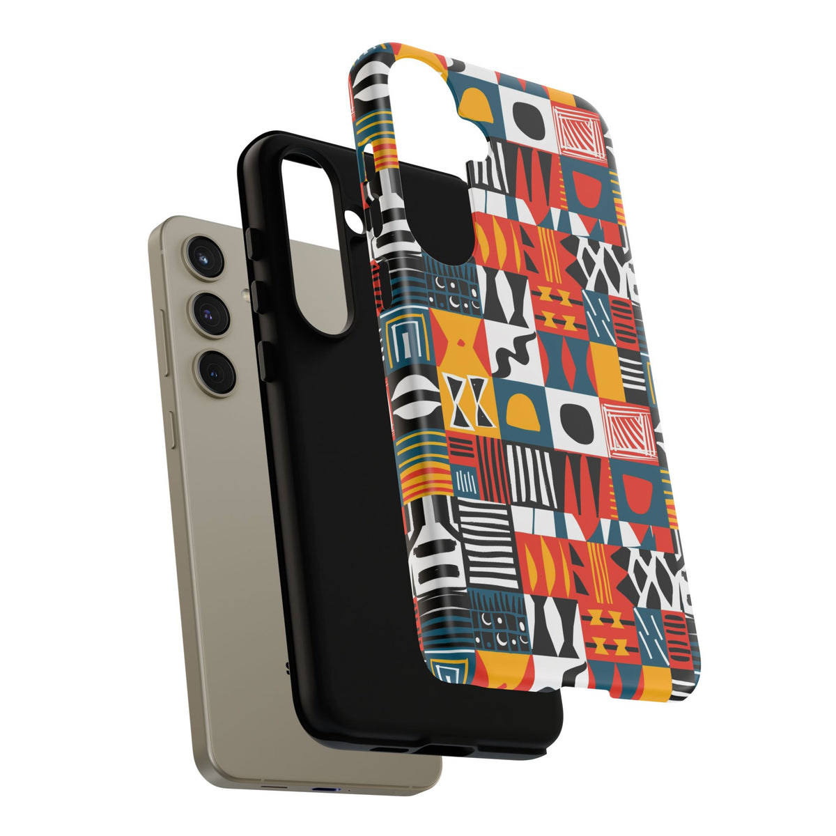 Stylish African Pattern Phone Case – Unique and Vibrant Protection 076