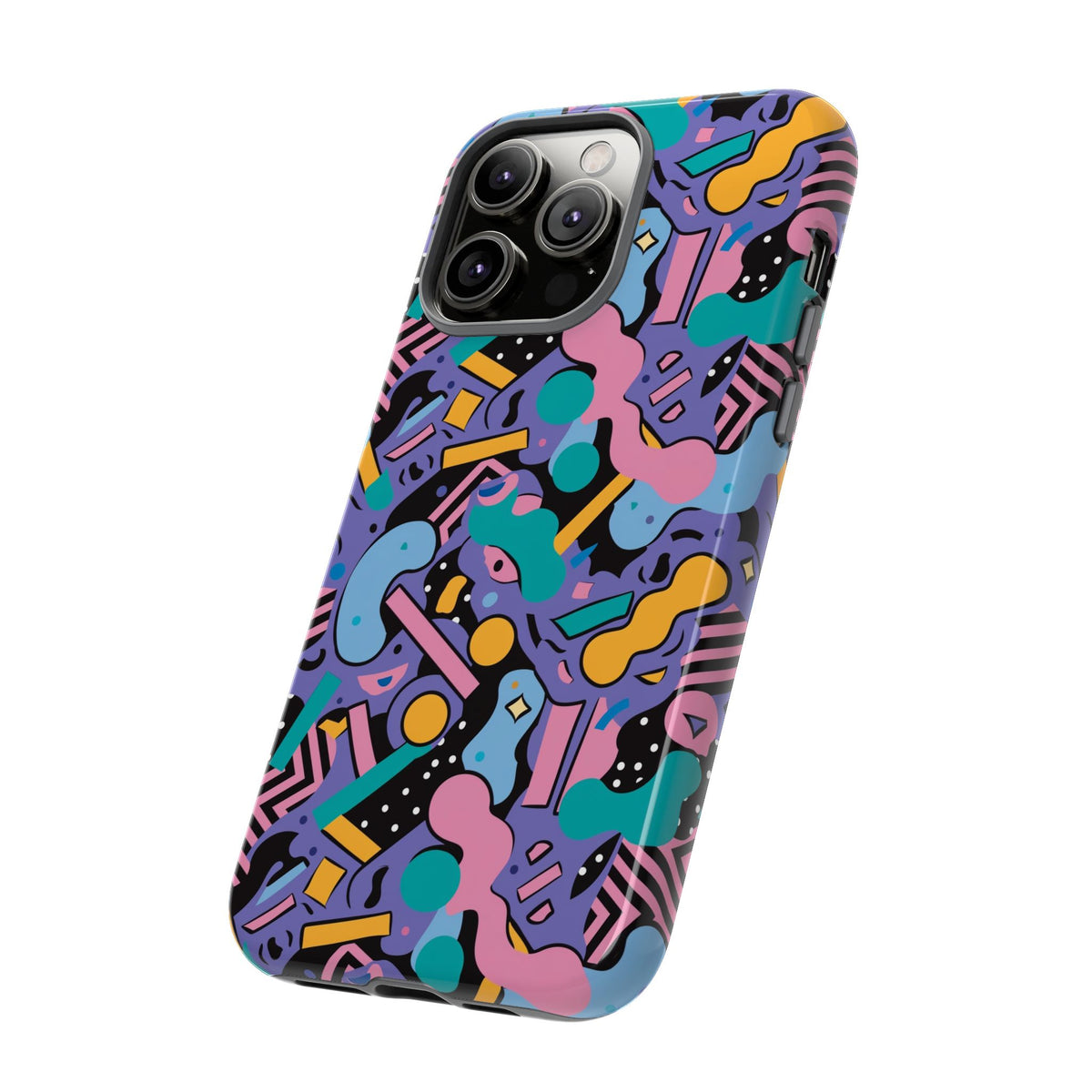 90s Themed Seamless Pattern Phone Case – Embrace Retro Style and Protection 234