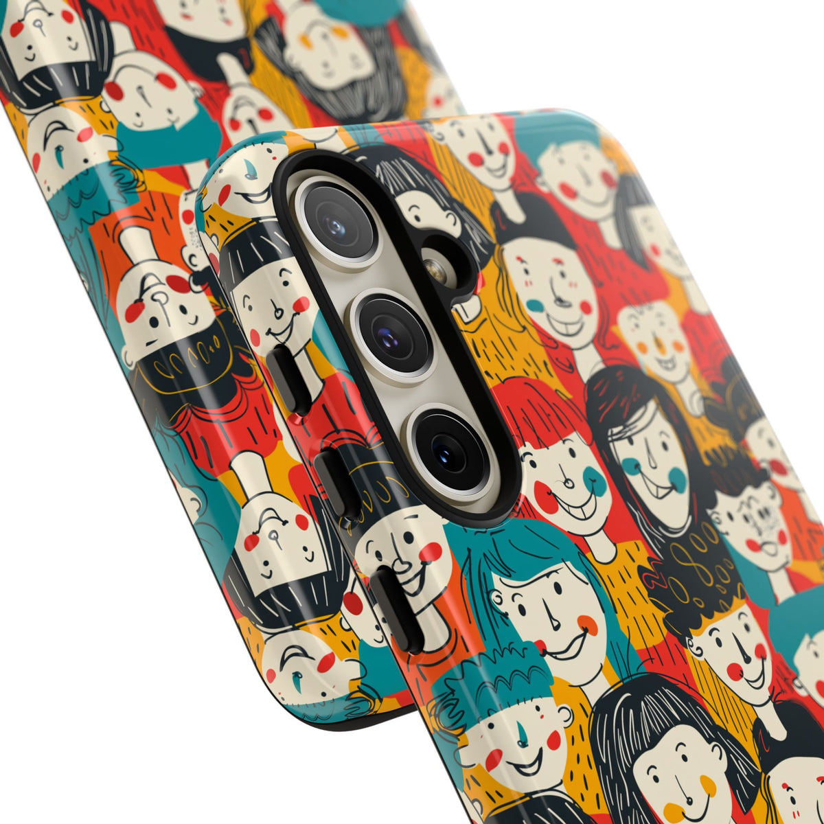 Happy Faces Phone Case – Joyful and Cheerful Design for a Bright Look 3