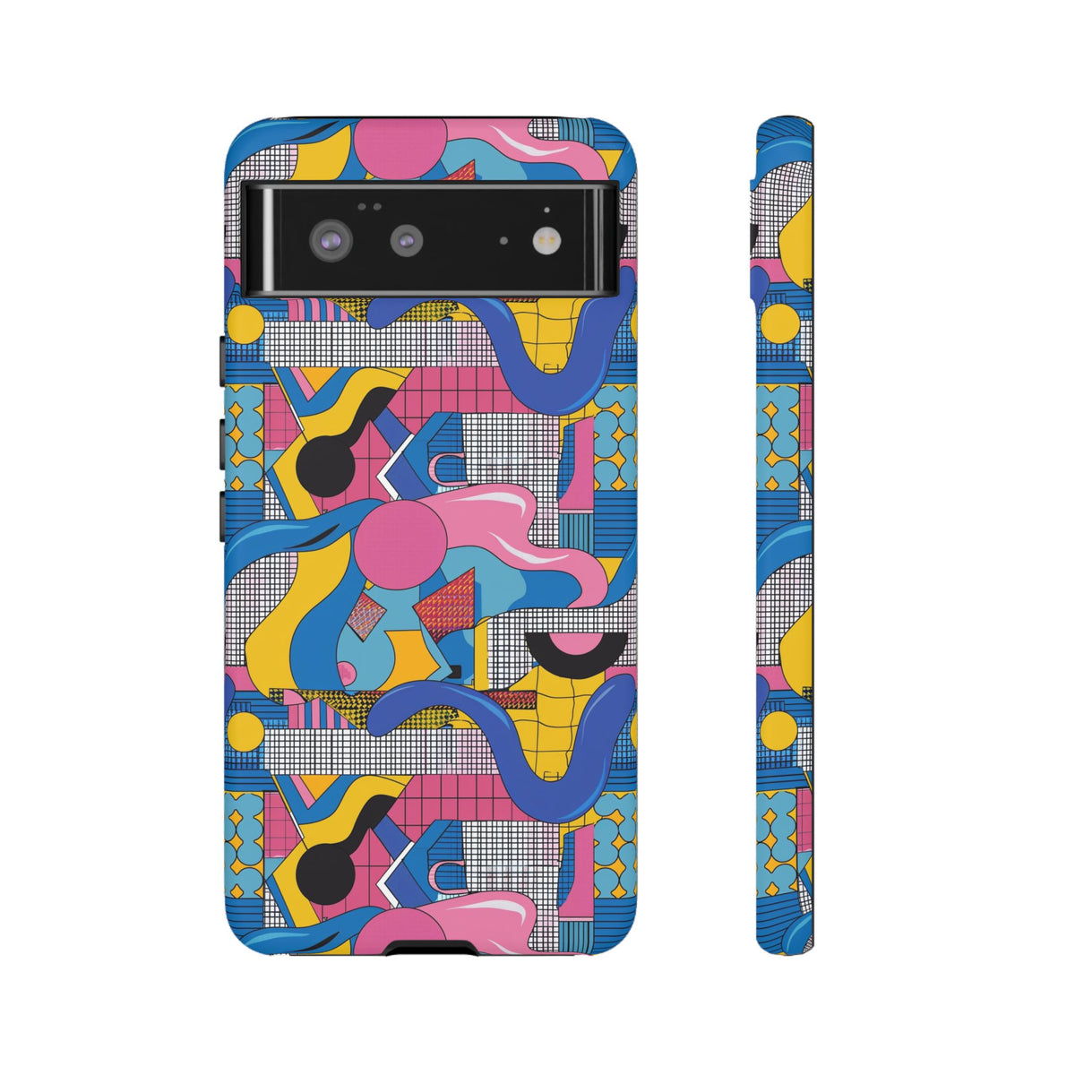 90s Themed Seamless Pattern Phone Case – Embrace Retro Style and Protection 224