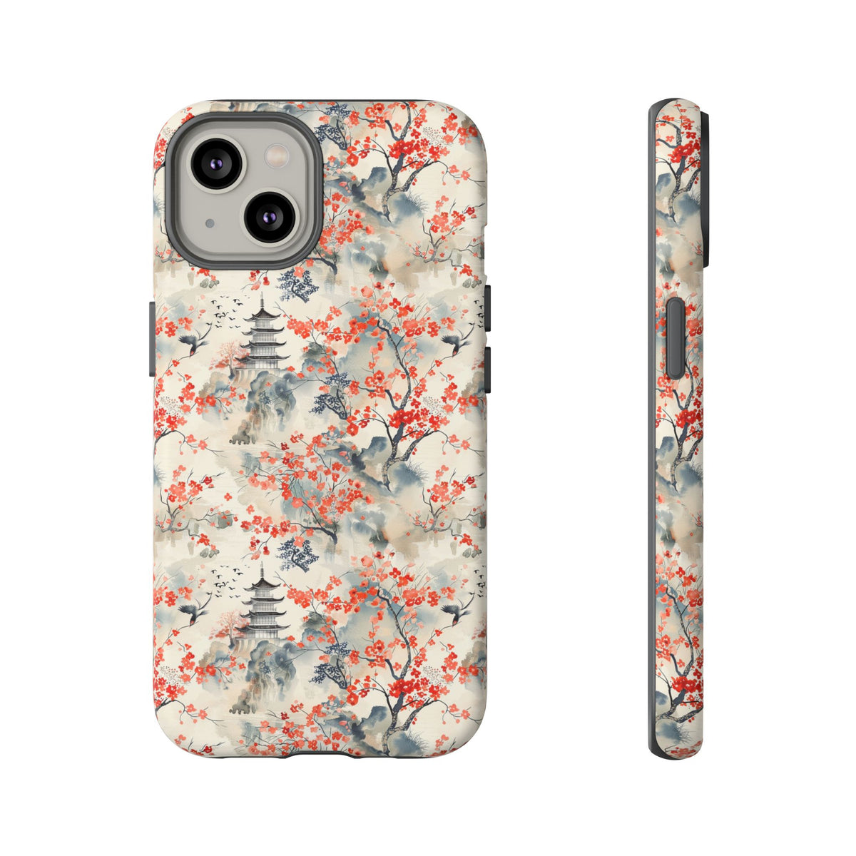 Japanese Style Pattern Phone Case - Elegant & Protective Cover