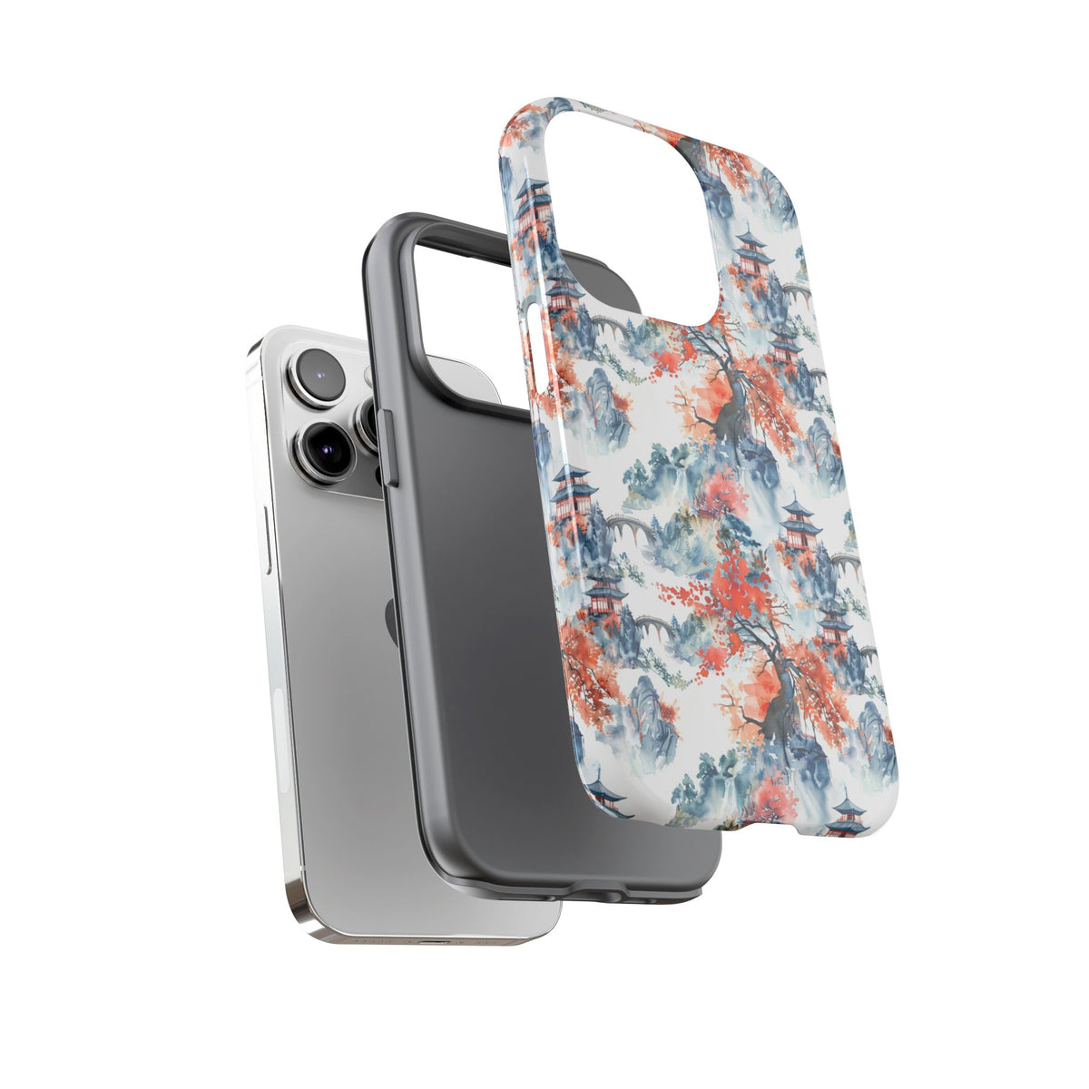 Japanese Pattern Phone Case – Elegant & Timeless Design for Your Phone 043