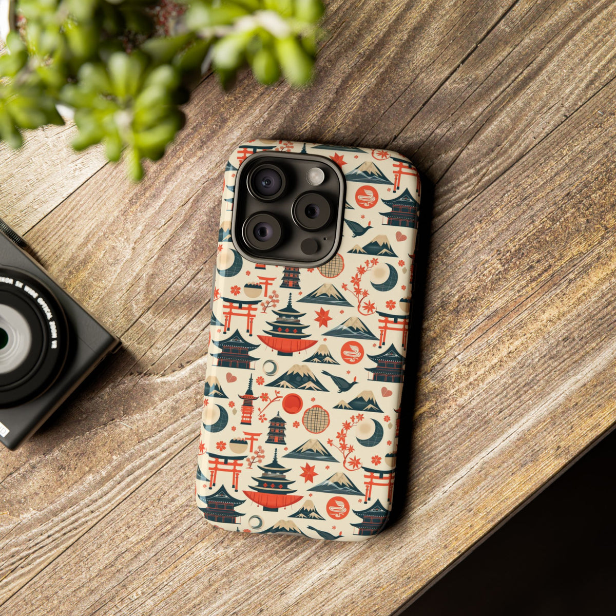 Japanese Pattern Phone Case – Elegant & Timeless Design for Your Phone 140