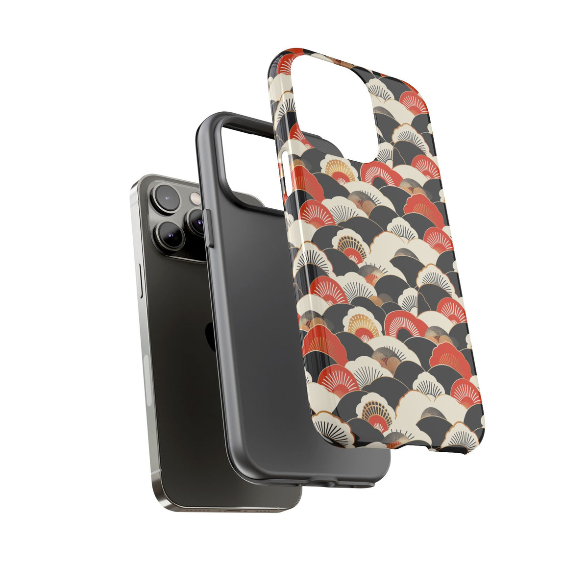 Japanese Pattern Phone Case – Elegant & Timeless Design for Your Phone 080