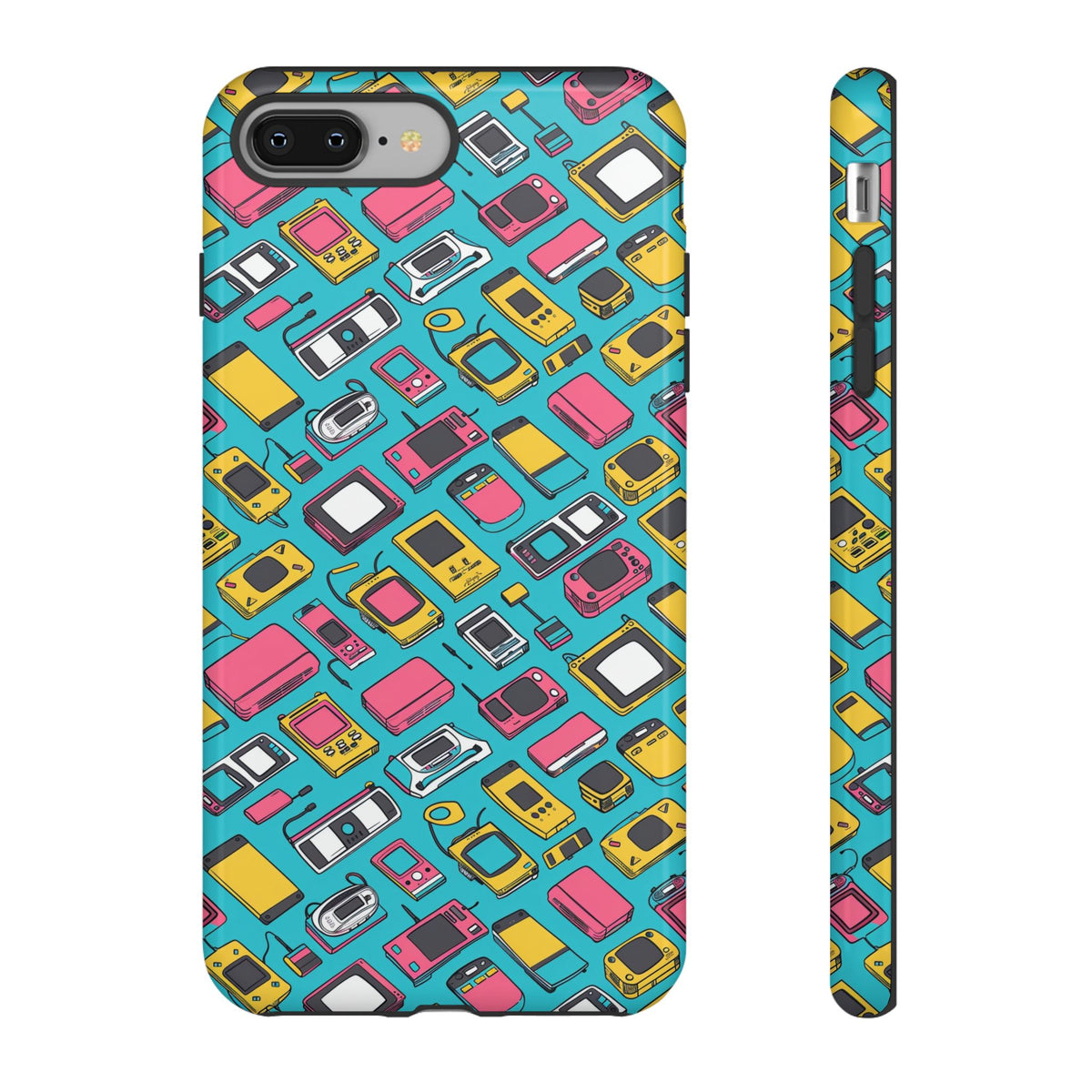 90s Themed Seamless Pattern Phone Case – Embrace Retro Style and Protection 237