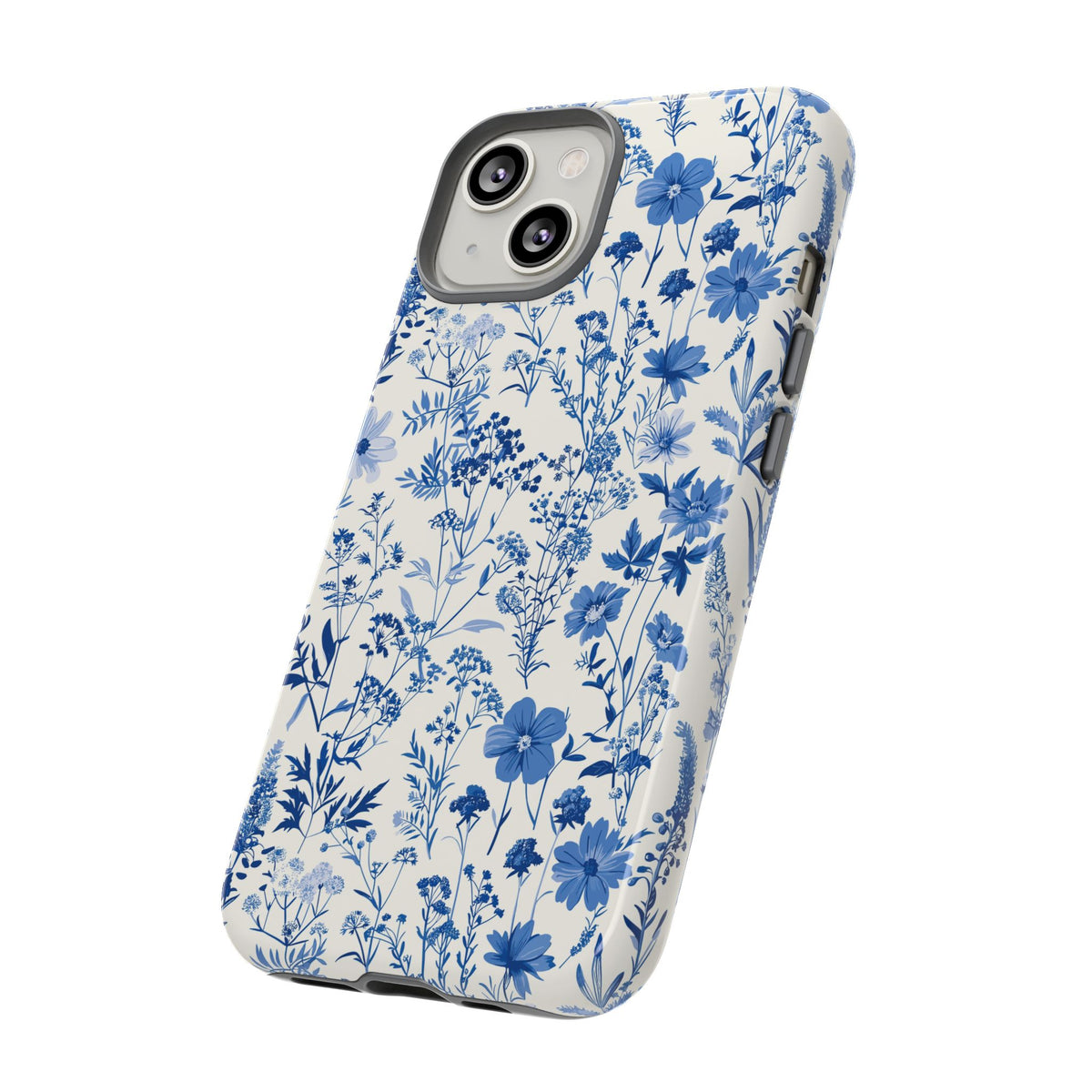 Blue French Toile Phone Case – Timeless Elegance and Classic Style