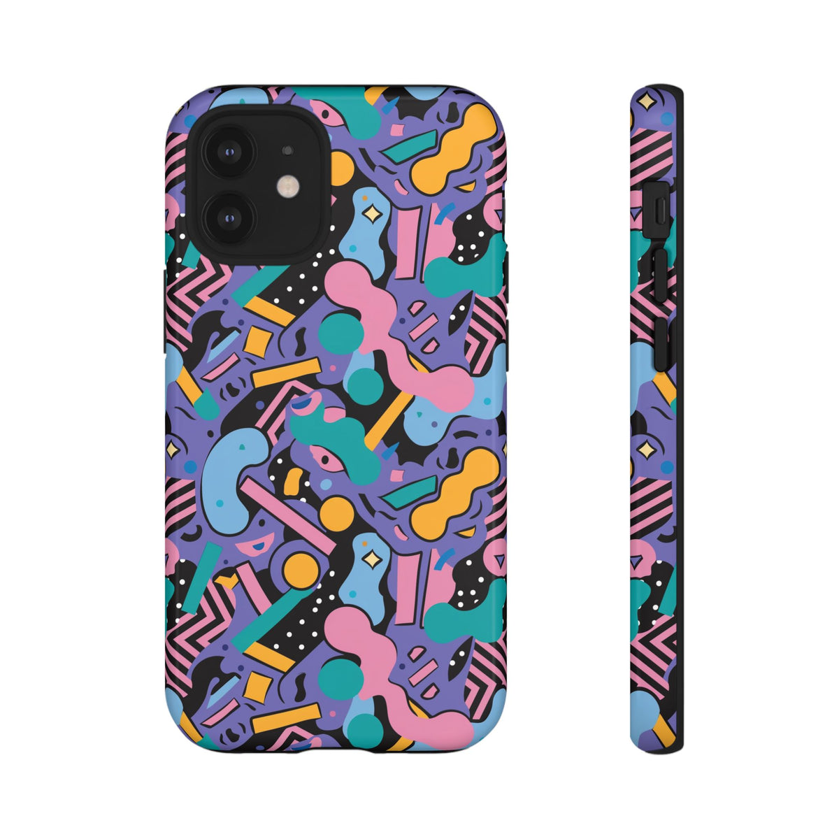 90s Themed Seamless Pattern Phone Case – Embrace Retro Style and Protection 234