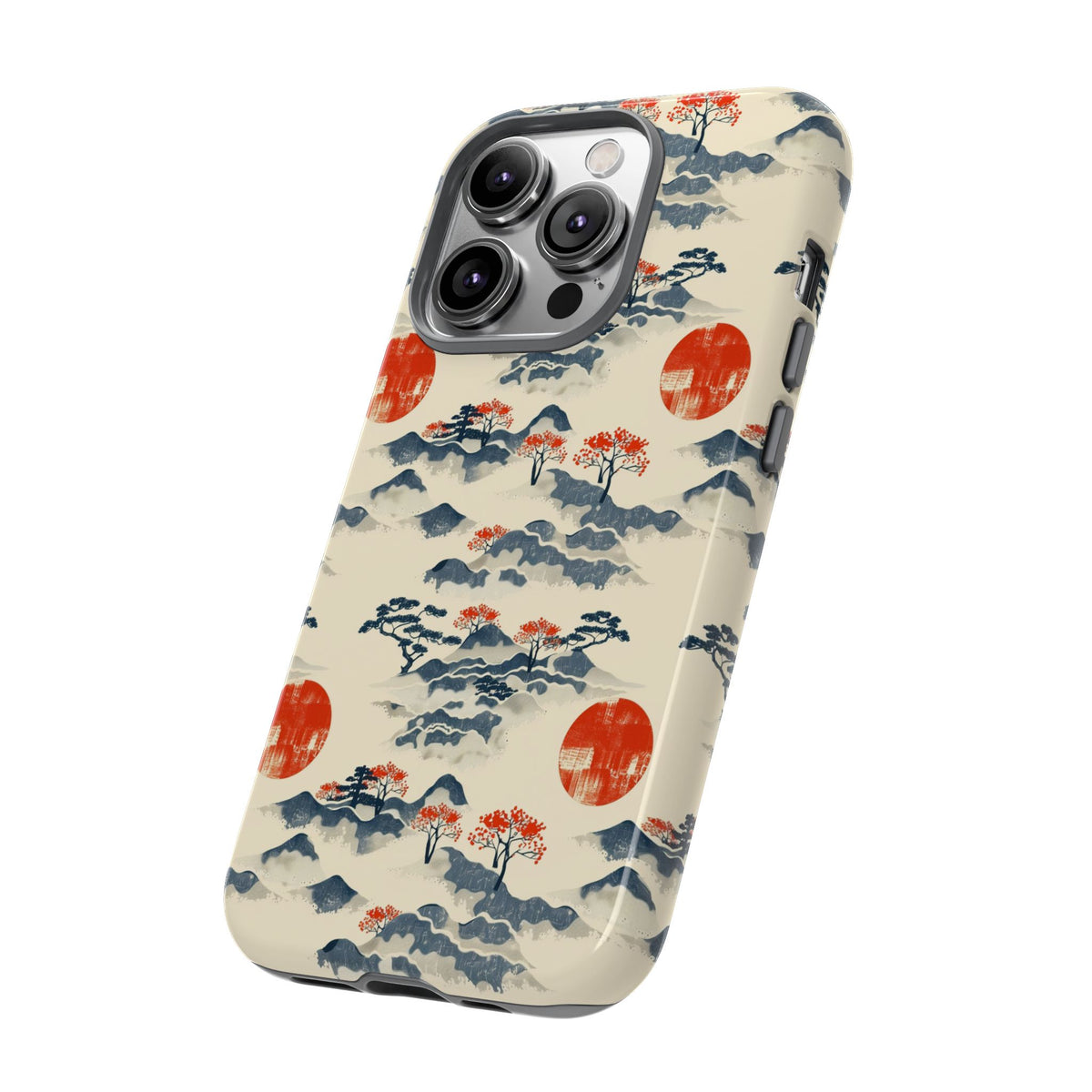 Japanese Pattern Phone Case – Elegant & Timeless Design for Your Phone 085