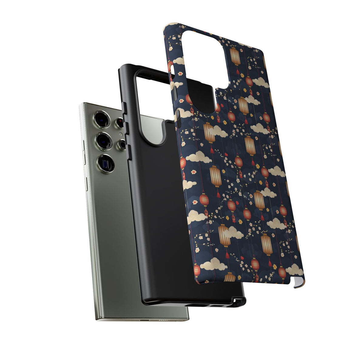 Japanese Pattern Phone Case – Elegant & Timeless Design for Your Phone 470