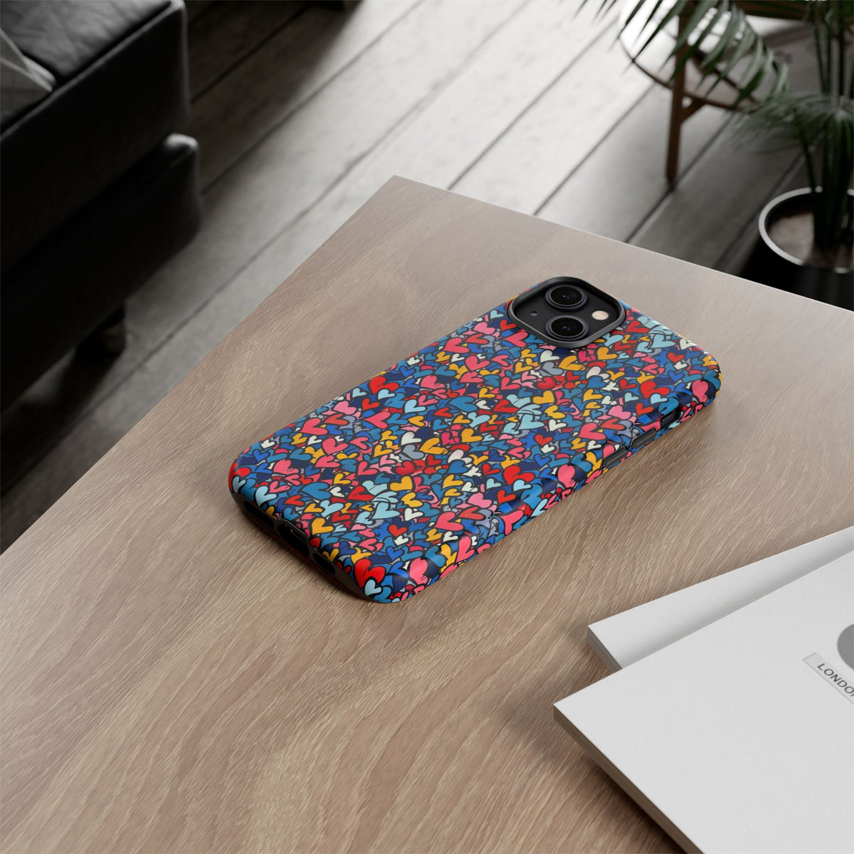 Heart Pattern Phone Case – Stylish & Loving Design for Your Device 820