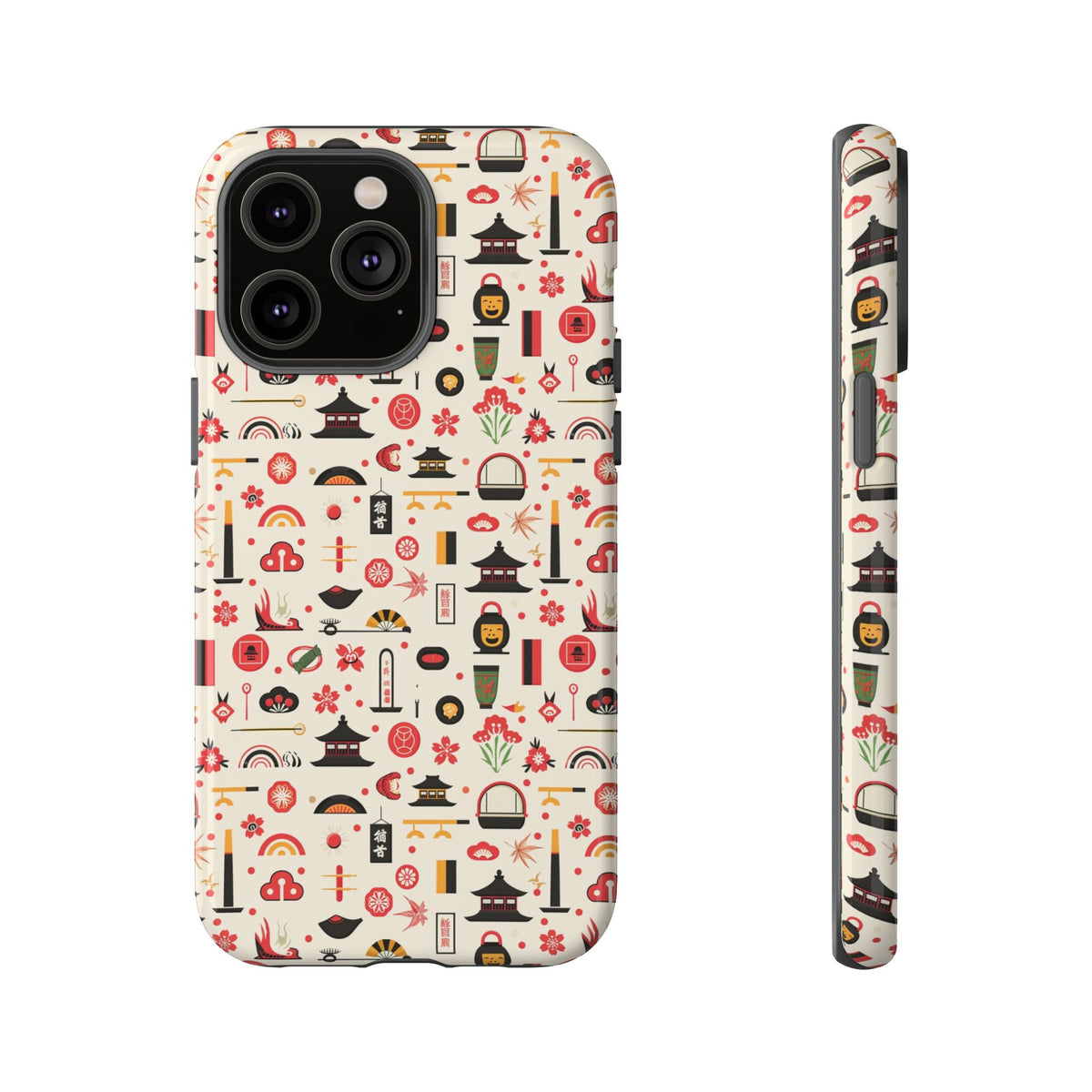 Japanese Pattern Phone Case – Elegant & Timeless Design for Your Phone 100