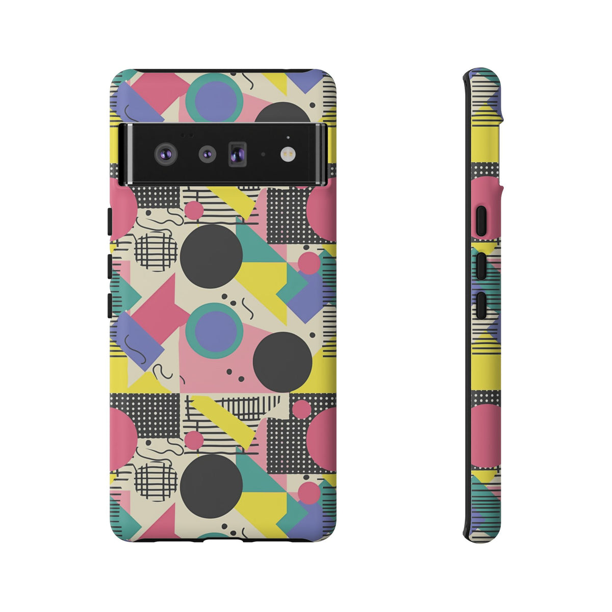 90s Themed Seamless Pattern Phone Case – Embrace Retro Style and Protection 228