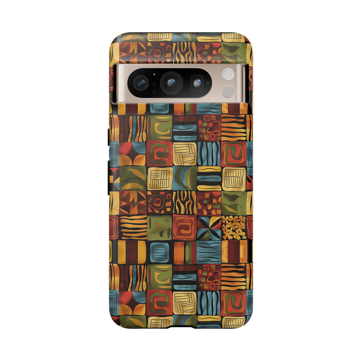 Stylish African Pattern Phone Case – Unique and Vibrant Protection 075