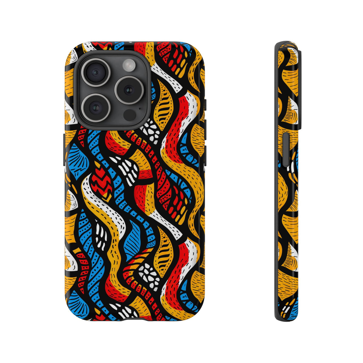 Stylish African Pattern Phone Case – Unique and Vibrant Protection 155