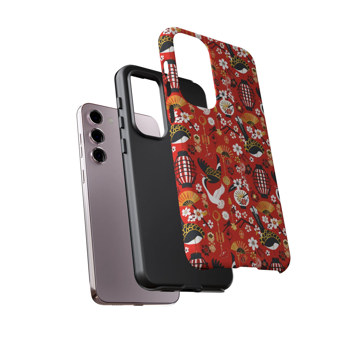 Japanese Pattern Phone Case – Elegant & Timeless Design for Your Phone 056