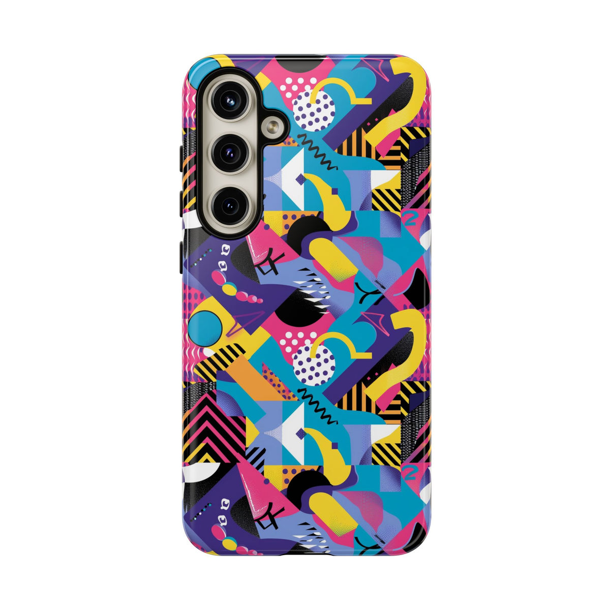 90s Themed Seamless Pattern Phone Case – Embrace Retro Style and Protection 303