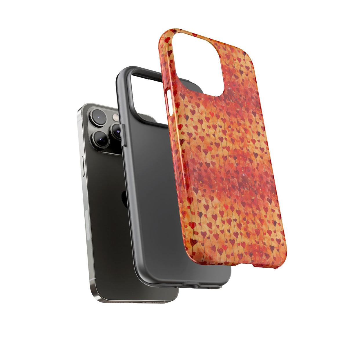 Heart Pattern Phone Case – Stylish & Loving Design for Your Device 827