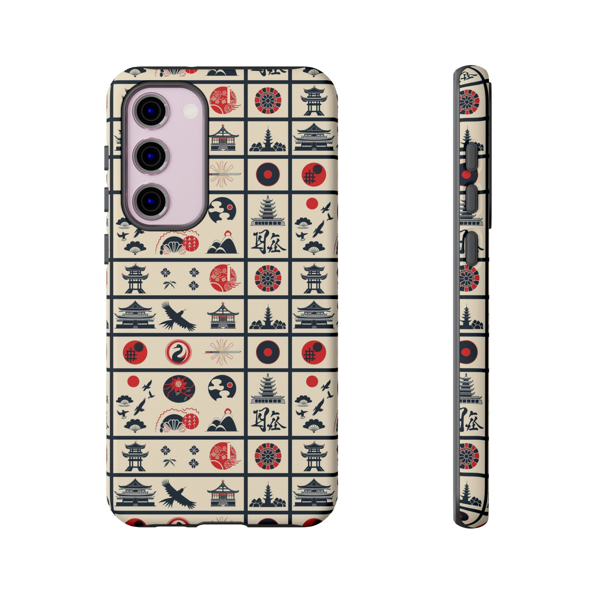 Japanese Pattern Phone Case – Elegant & Timeless Design for Your Phone 099