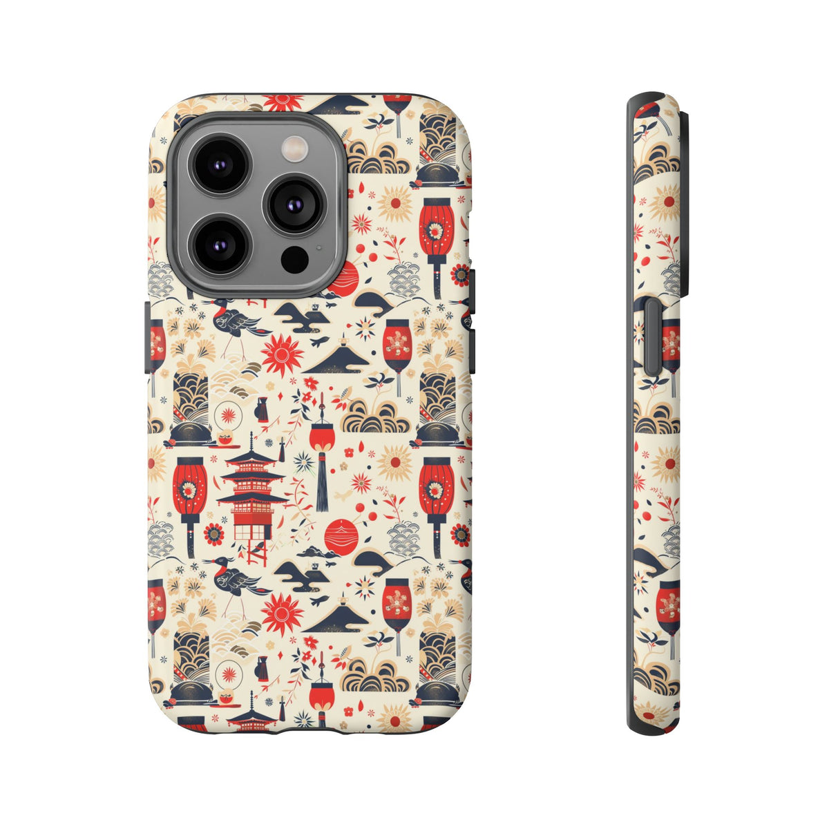 Japanese Pattern Phone Case – Elegant & Timeless Design for Your Phone 024