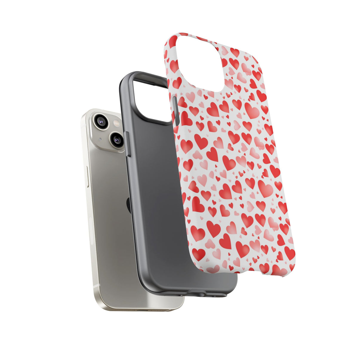 Heart Pattern Phone Case – Stylish & Loving Design for Your Device 231