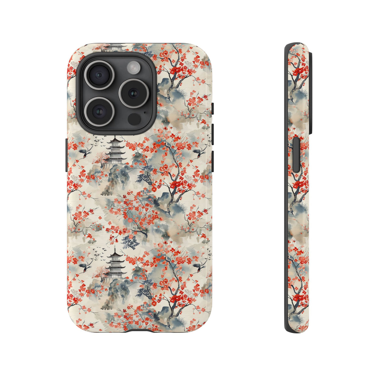 Japanese Style Pattern Phone Case - Elegant & Protective Cover