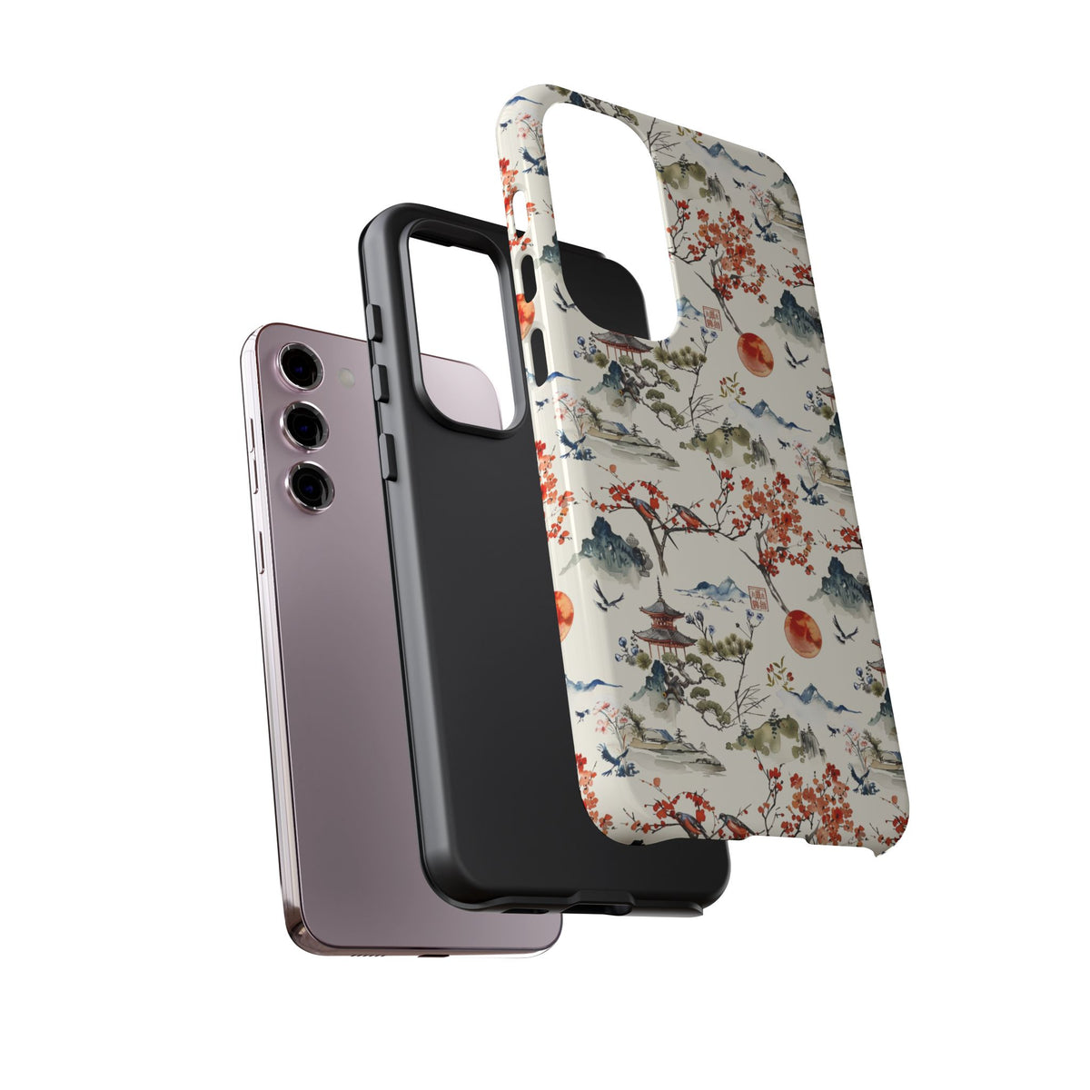 Japanese Pattern Phone Case – Elegant & Timeless Design for Your Phone 120