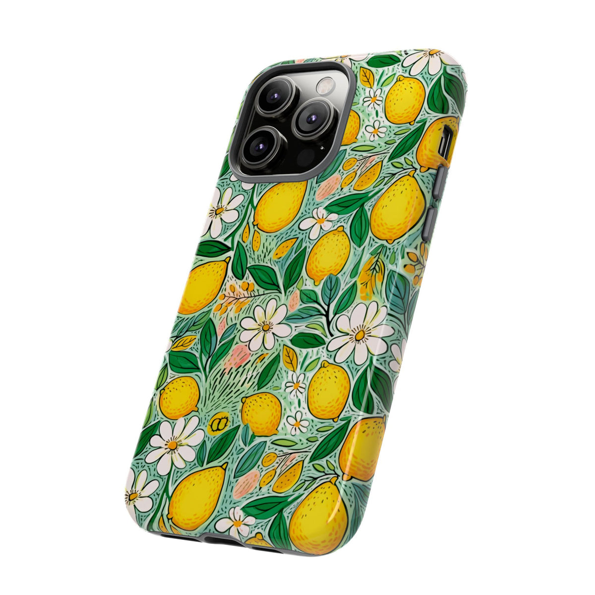 Cute Summer Lemons Phone Case – Refreshing Citrus Design for Your Phone 3