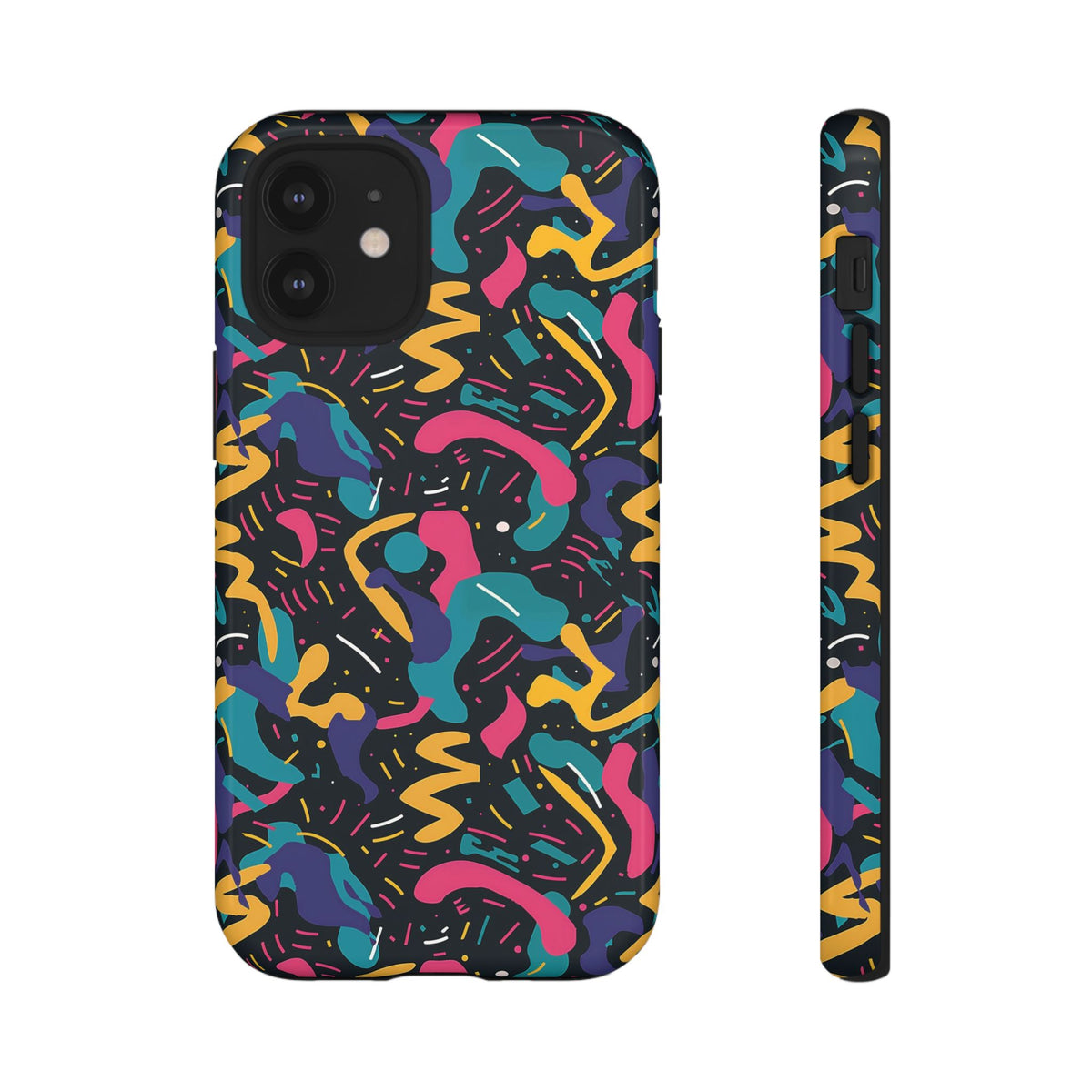 90s Themed Seamless Pattern Phone Case – Embrace Retro Style and Protection 235