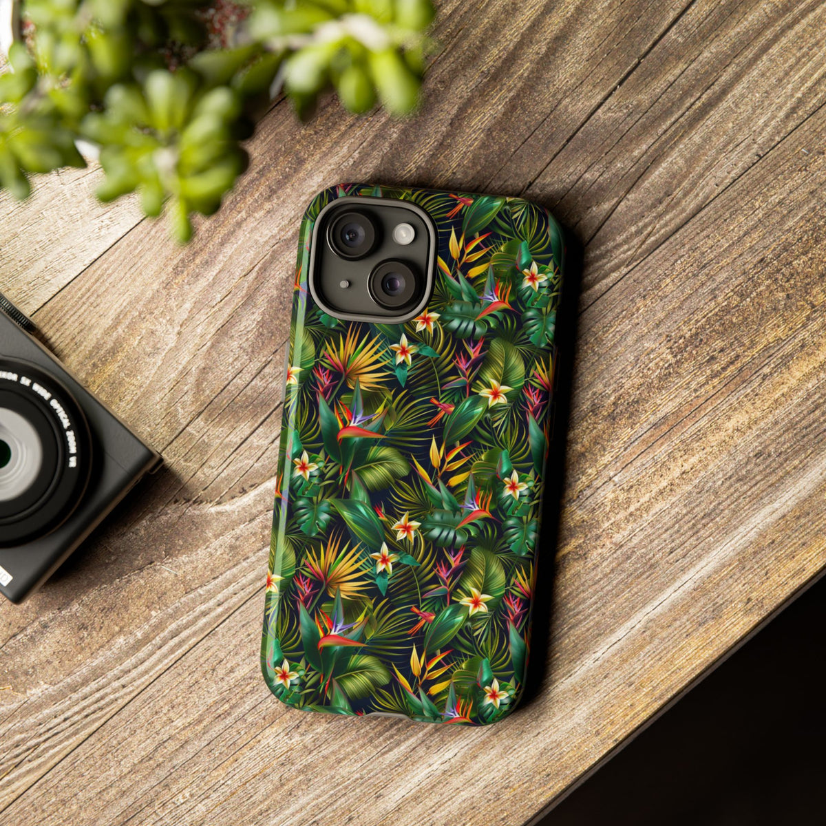 Jungle Pattern Phone Case – Exotic & Lush Design for Your Phone 348