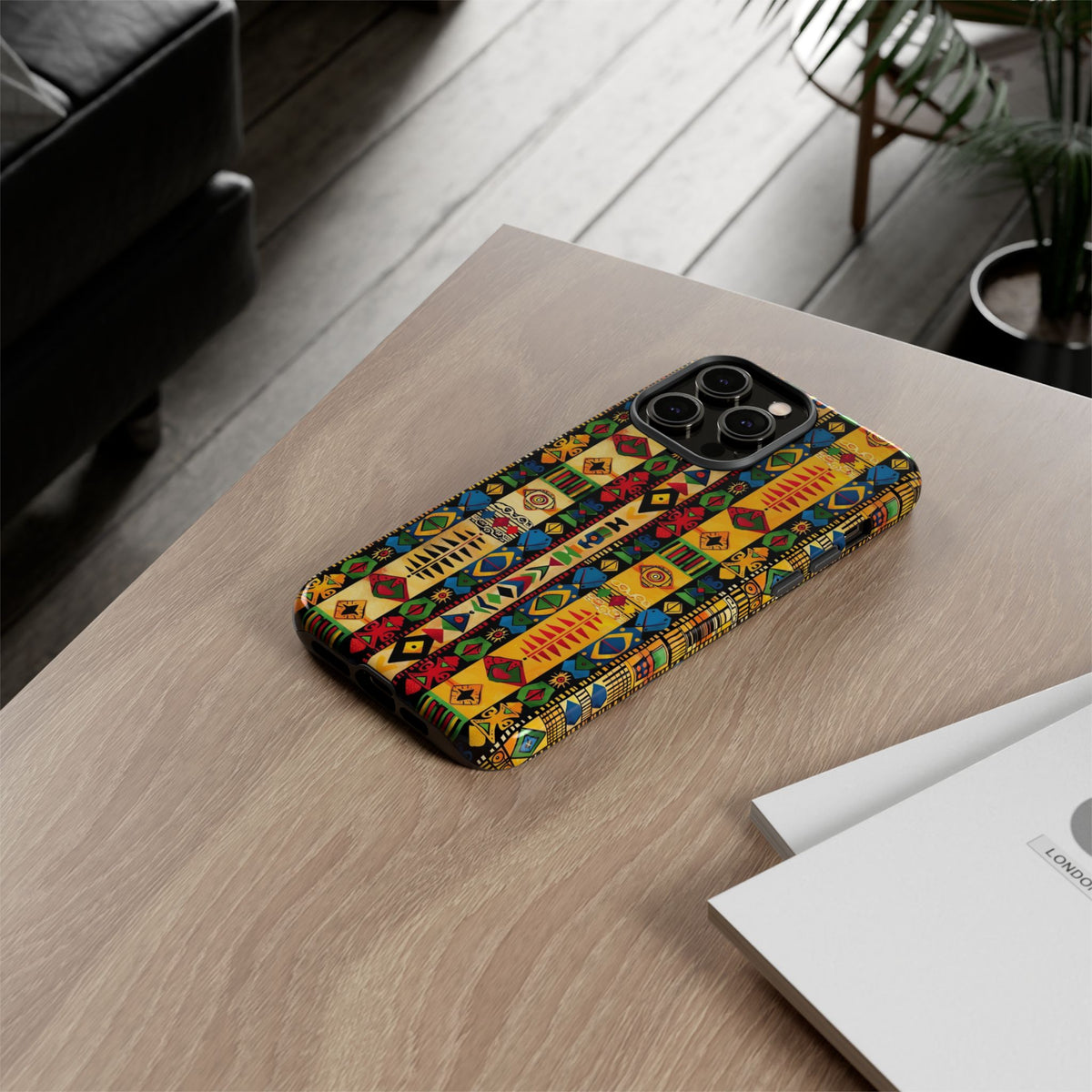 Stylish African Pattern Phone Case – Unique and Vibrant Protection 163